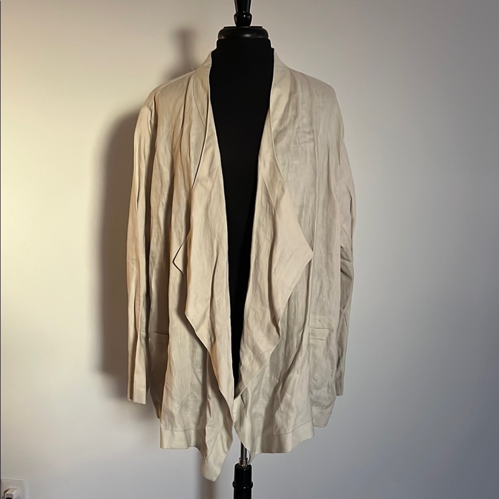 GRACE ELEMENTS Linen Cardigan